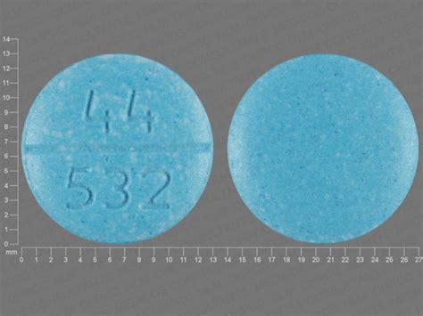 Pill with imprint A 44 is Blue, Round and has been identified as Oxybutynin Chloride 5 mg. . 44 532 blue pill